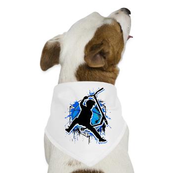 Scooter - Stuntscooter - Trottinett - Roller Blau - Hunde-Bandana - Weiß - Vorne