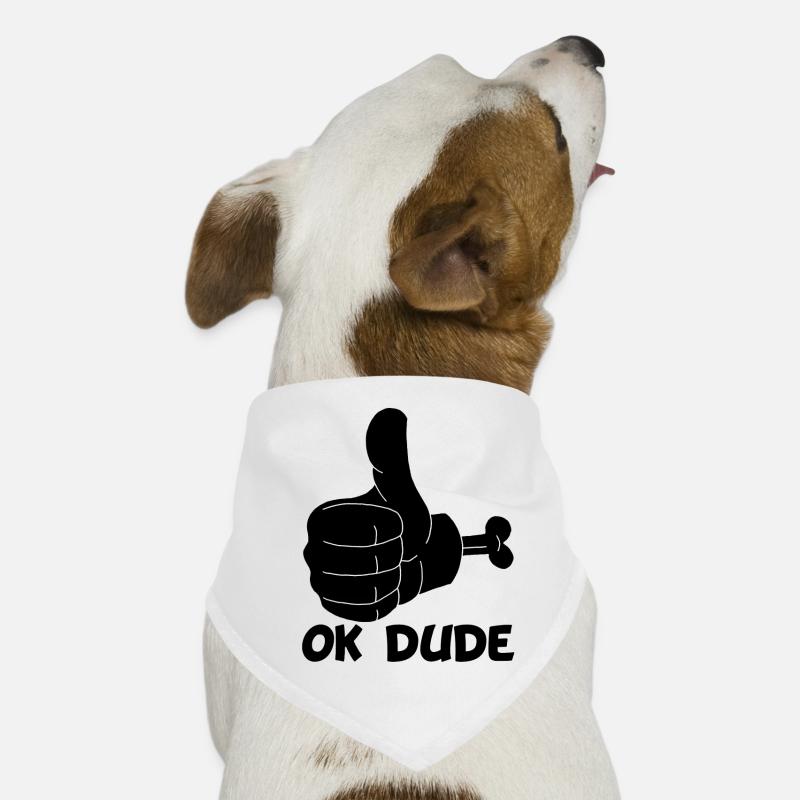 Ok Mann! (schwarz) Hunde-Bandana