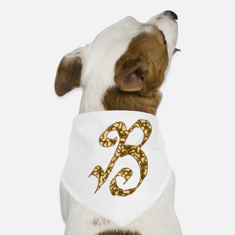 B / Initiale Bandana pour chien