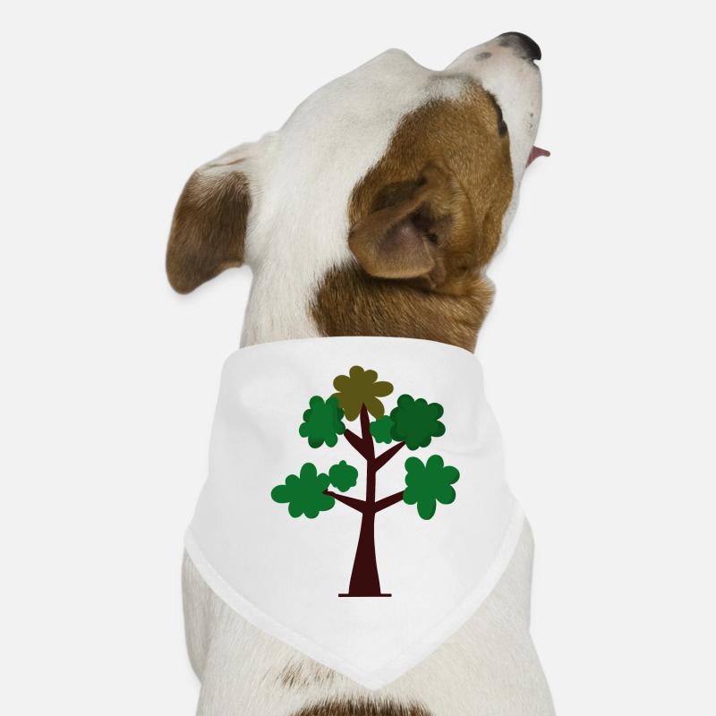 Illustration de plante d’arbre Dessin Idée cadeau Bandana pour chien