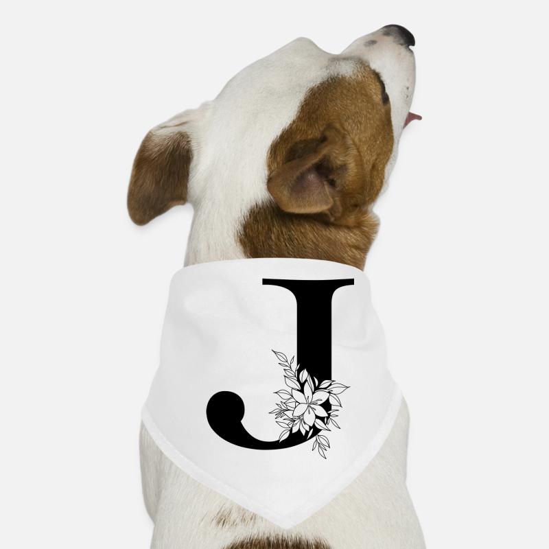 Buchstabe J Hunde-Bandana