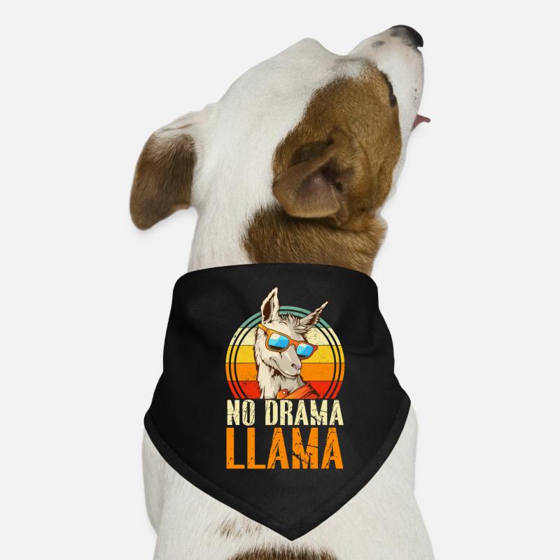 Pas de drame LLama Bandana pour chien