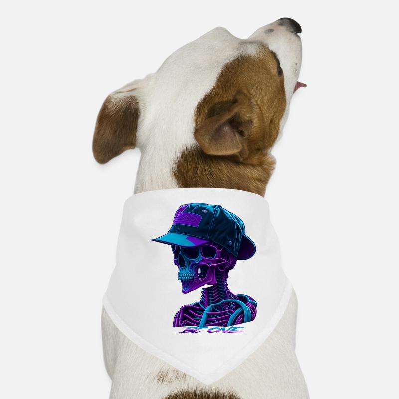 Skeleton with cap Dog Bandana