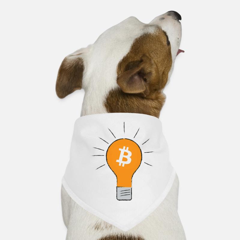 Bitcoin light bulb idea Dog Bandana