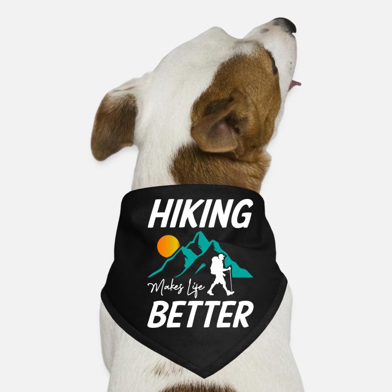 Hiking Makes Life Better Hunde-Bandana