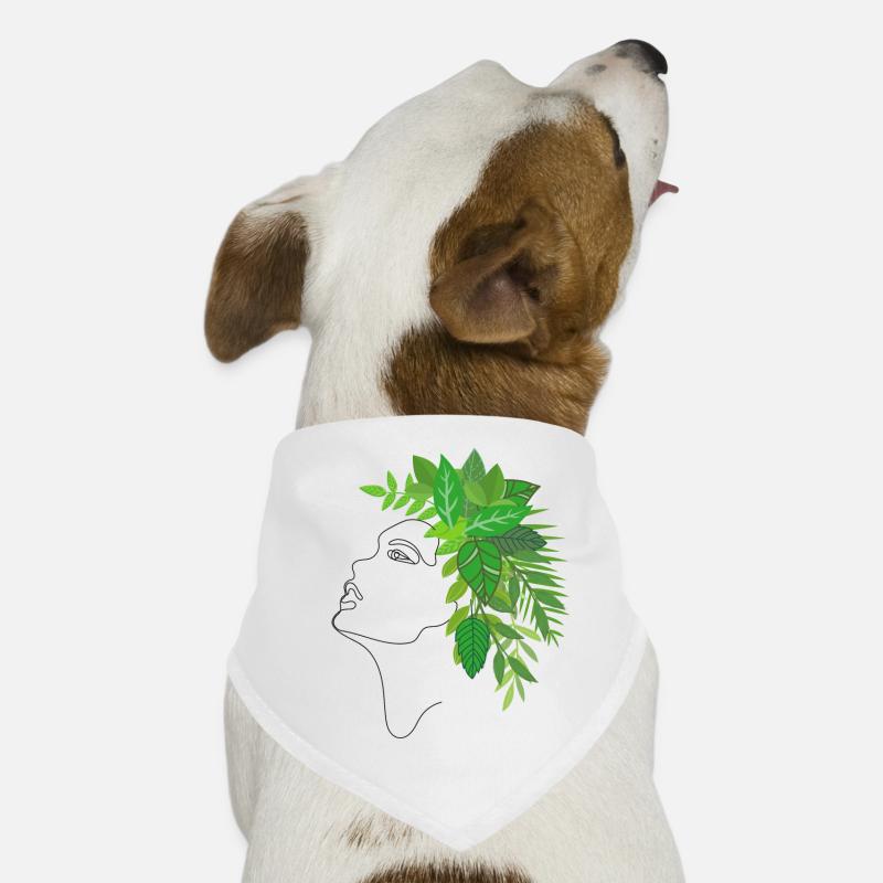 Terre Mère - Bandana pour chien - blanc