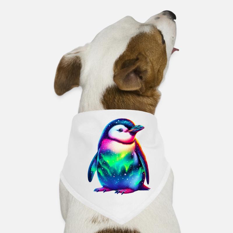 Aurora Borealis Penguin Dog Bandana