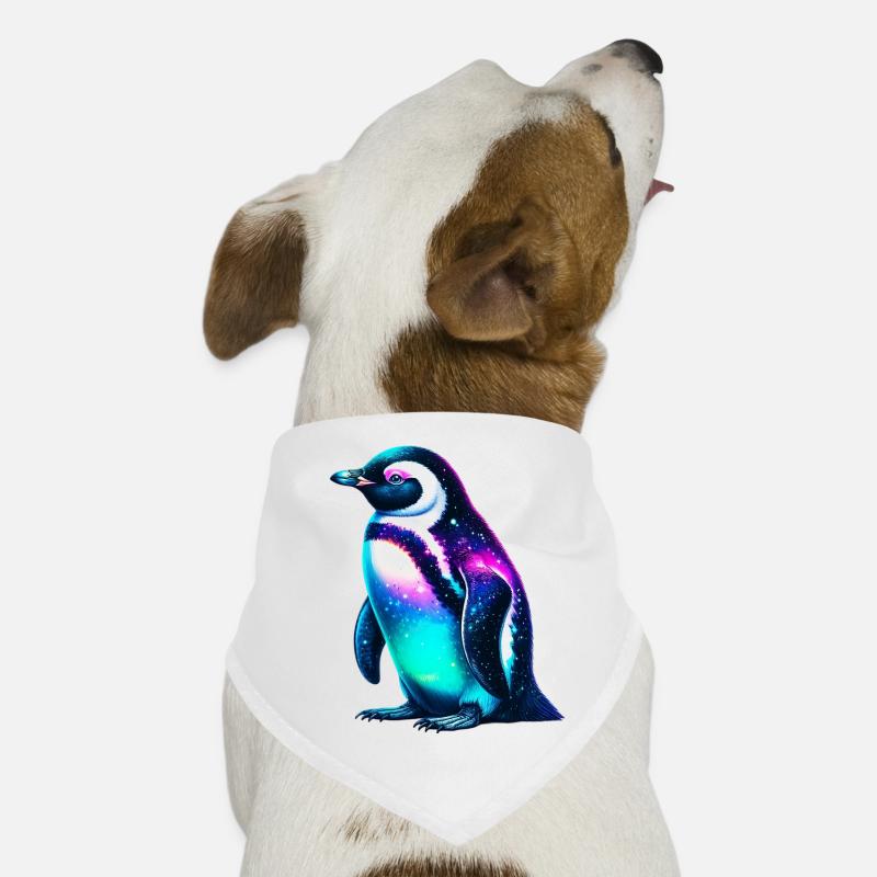 Aurora Borealis Penguin Dog Bandana