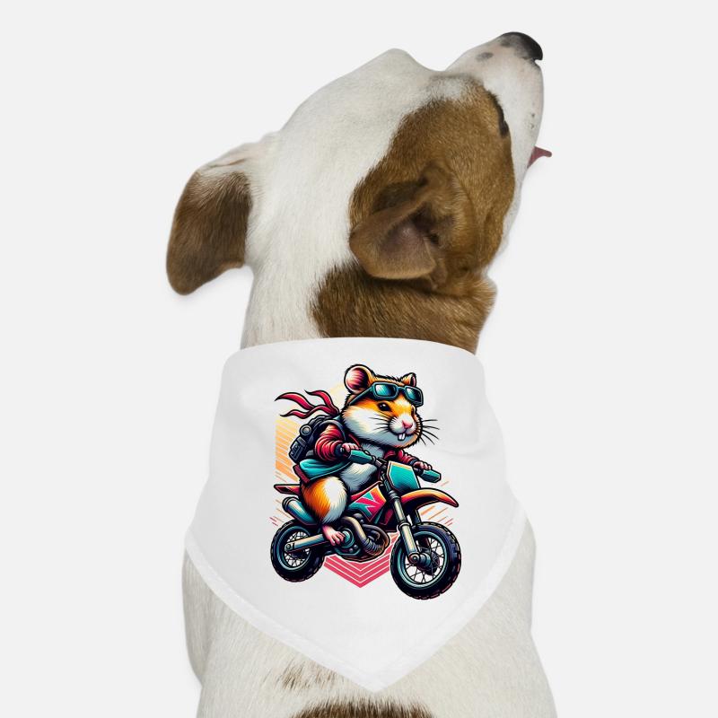 Hamster cool sur Enduro Motocross Bandana pour chien