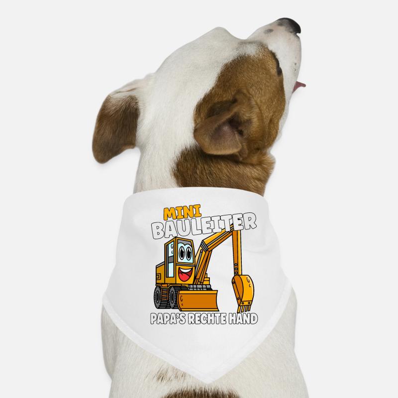 Kleiner Bauleiter Papas rechte Hand Hunde-Bandana