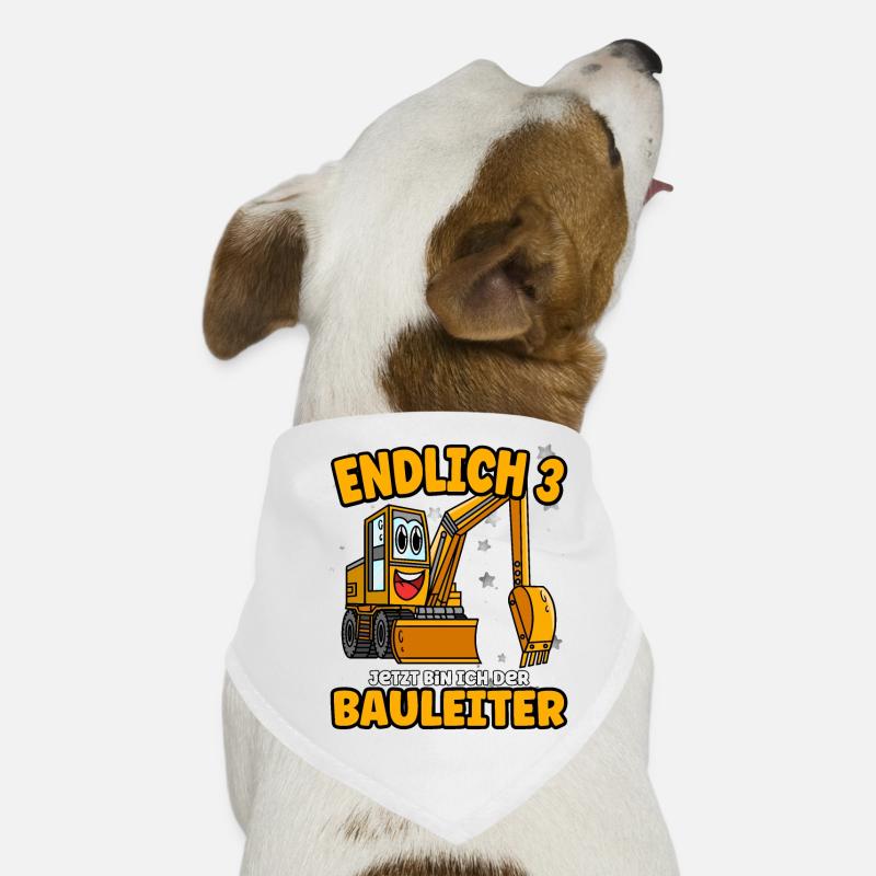 Endlich 3 - jetzt bin ich der Bauleiter Hunde-Bandana
