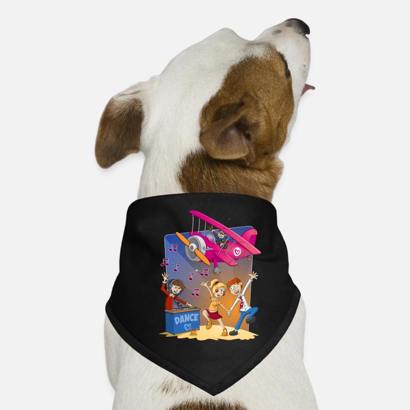 Dance, dance, dance, cheerful image Dog Bandana