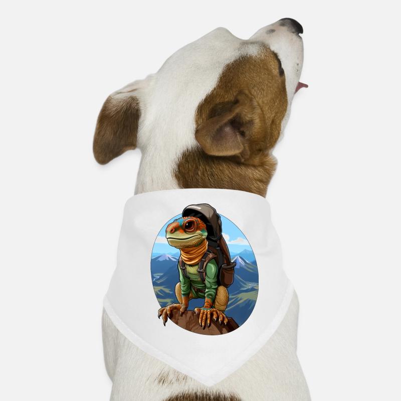 Eidechsen Bergsteiger / Wandern Eidechse Hunde-Bandana