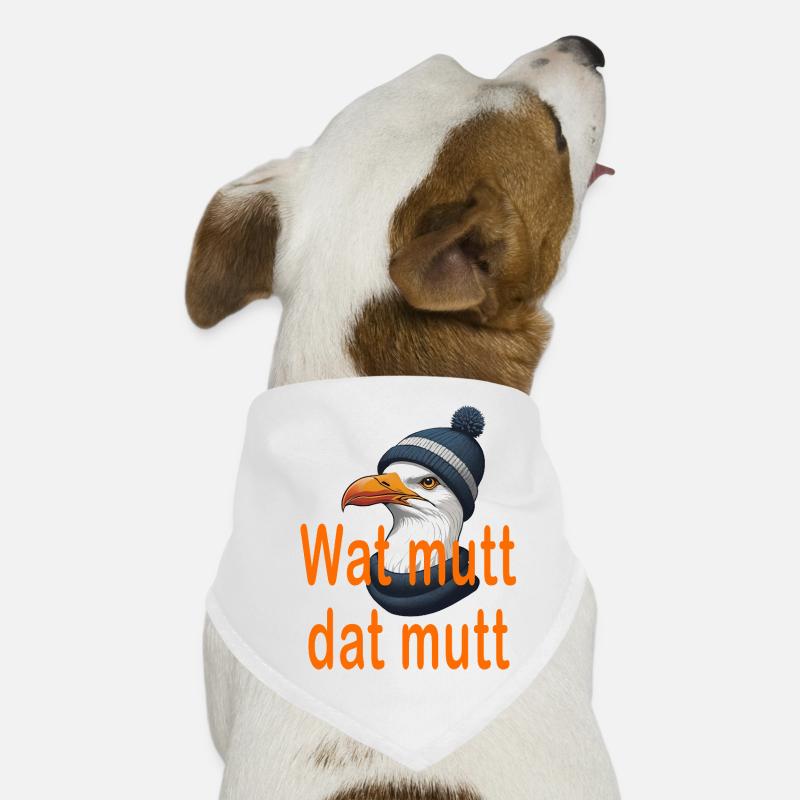 Wat mutt dat mutt - Hunde-Bandana - Weiß