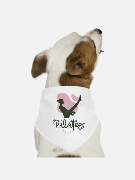 Pilates  - Dog Bandana - white - Front