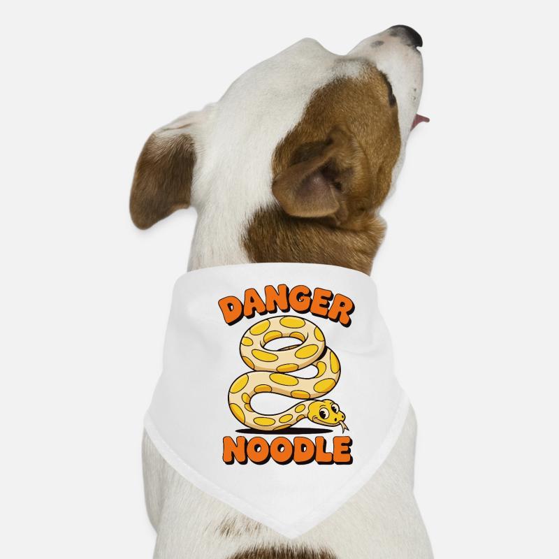 Danger Noodle - Conception de serpent amusante Bandana pour chien