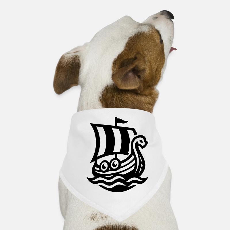 Wikingerschiff Drachenboot Hunde-Bandana