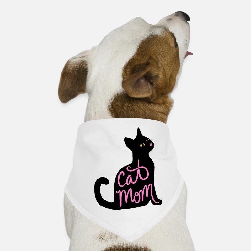 Cat Mom Neon Script Dog Bandana