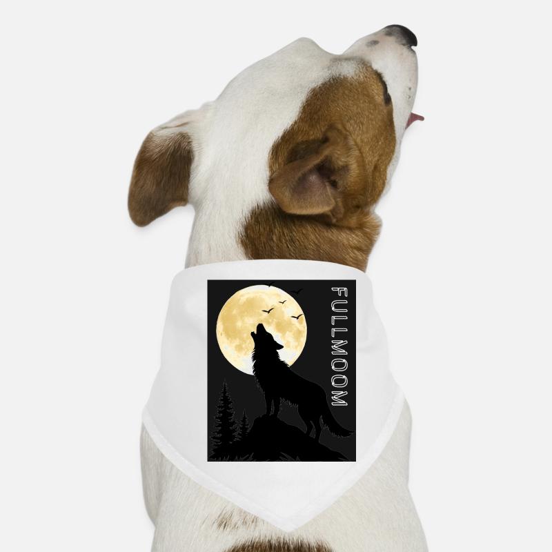 Wolfsgeheul unter Vollmond Hunde-Bandana