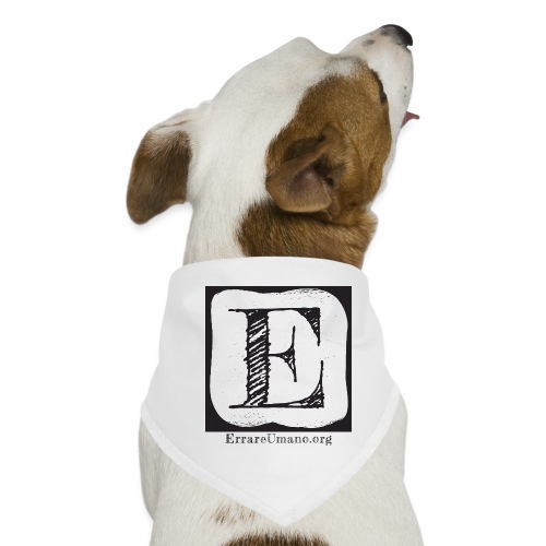 Logo ErrareUmano (scritta nera) - Bandana per cani