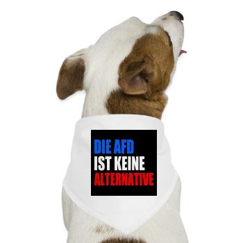 die afd ist keine alternative - Hunde-Bandana - Weiß - Vorne