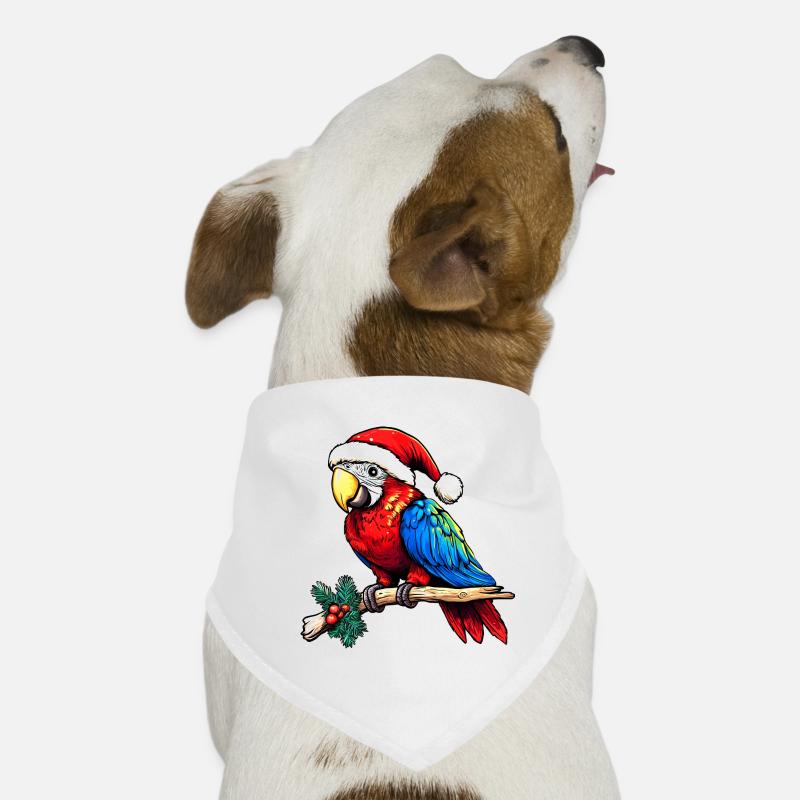 Perroquets de Noël Bandana pour chien