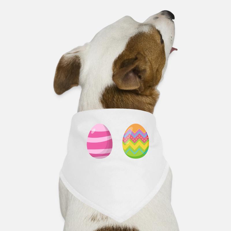 Colorful eggs in a good pose Dog Bandana