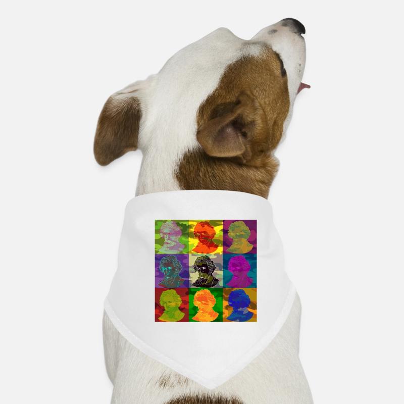 Pop art Ludwig van Beethoven Bandana pour chien