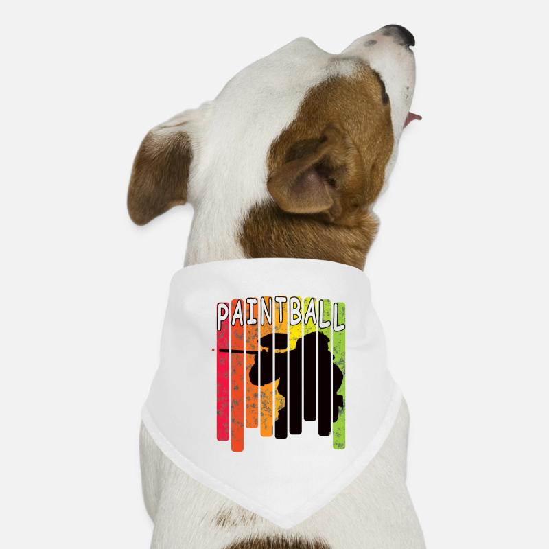Graphique de couleurs de paintball Bandana pour chien