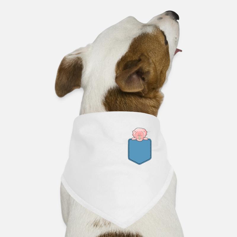 Mull nu dans une poche de chemise Bandana pour chien