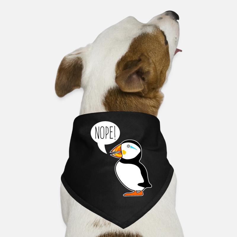 Puffin Nope plongeur de perroquet amusant Bandana pour chien