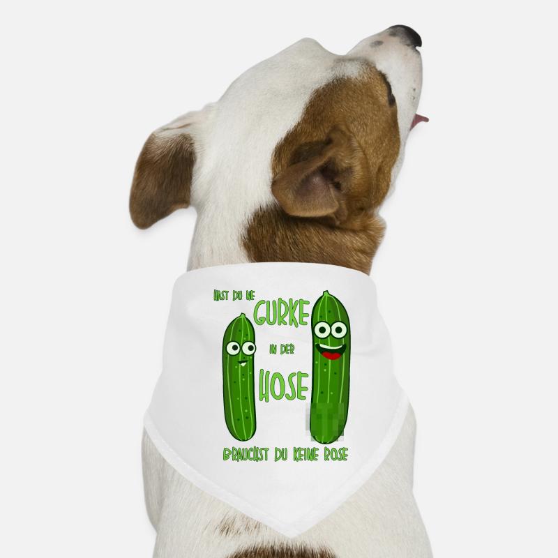 Gurke in der Hose Witz mit Gurken Hunde-Bandana