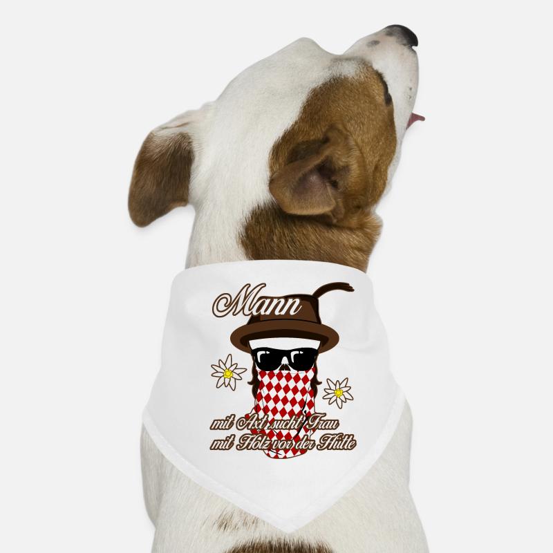 Single Mann Holz Alleinstehend Hunde-Bandana