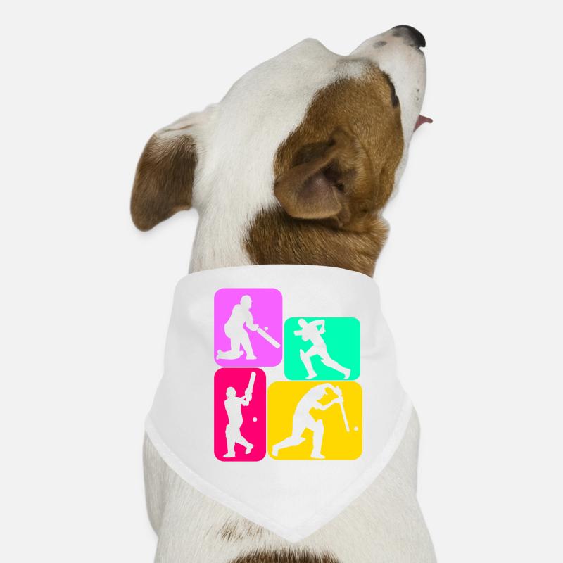 Cricket Cricketball Cricketers Bandana pour chien
