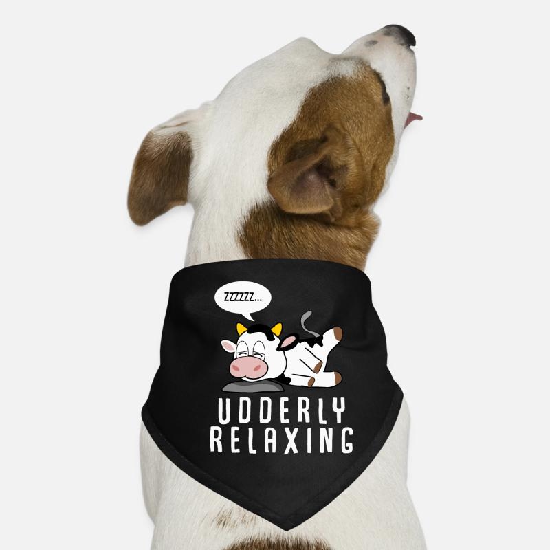 Cow Farmer Calf Sleeping Calves Cows Dog Bandana