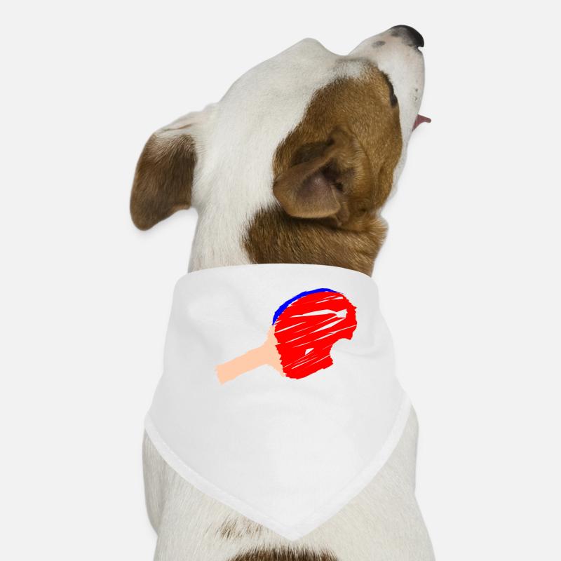 Balle de tennis de table Batte de tennis de table Bandana pour chien