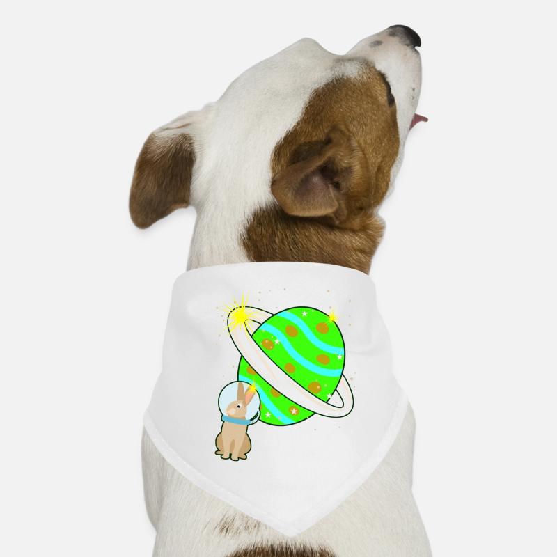 Lapin de Pâques Lapin Lapin de l’espace oeuf de Pâques Bandana pour chien