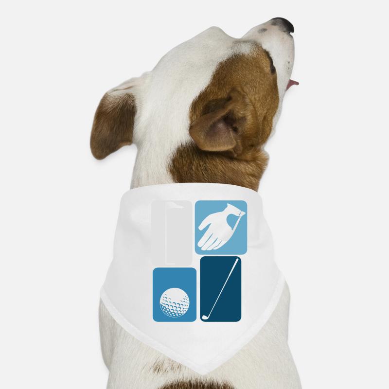 Golf Golfball Golfschläger Golfer Hunde-Bandana