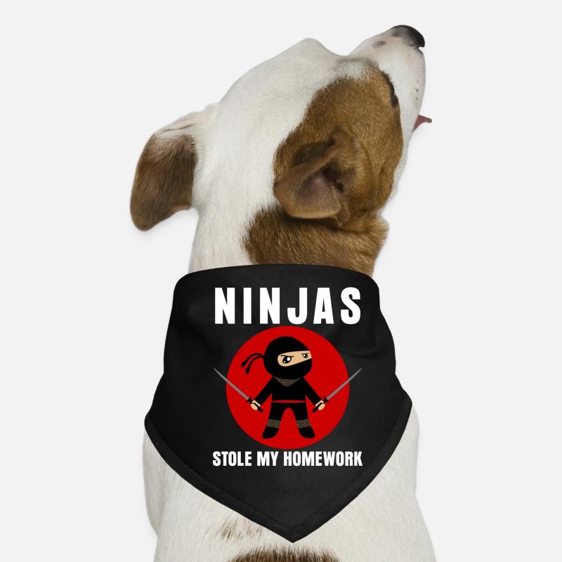 Ninja Homework School Ninjas Dog Bandana