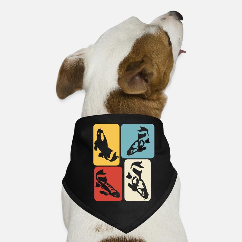 Koi Carp Retro Kois Bandana pour chien