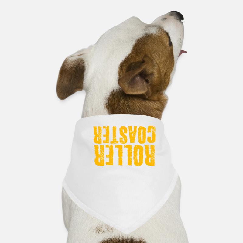 Roller coaster saying roller coaster rider Dog Bandana