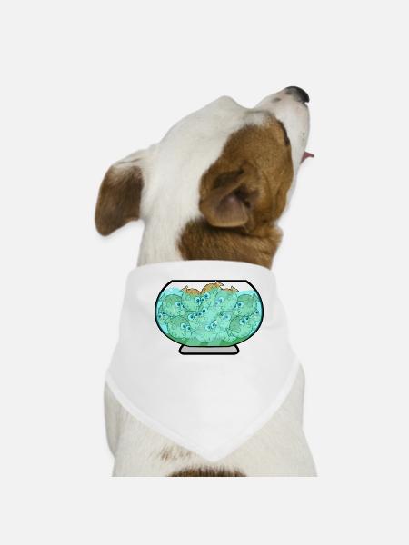 Kugelfisch Aquarium Kugelfische - Hunde-Bandana - Weiß