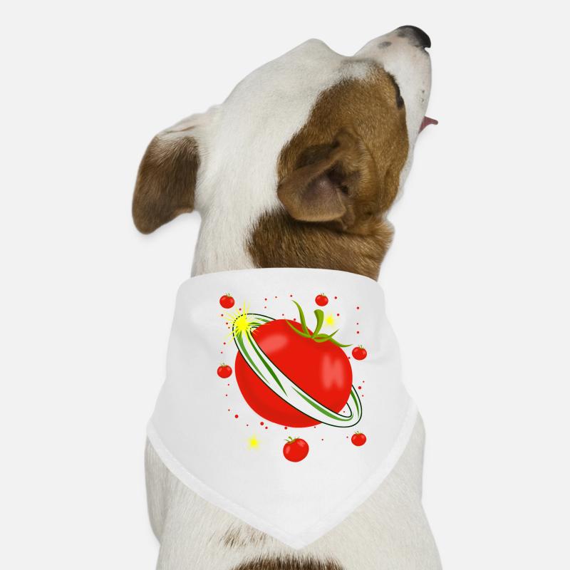 Tomates dans l’espace Tomate Bandana pour chien