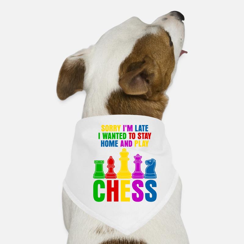 Pièces d’échecs amusantes Bandana pour chien