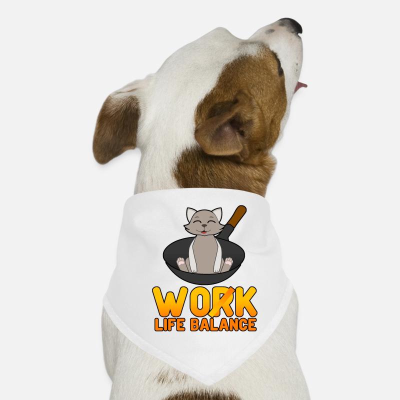 Cuisine de chat au wok Bandana pour chien