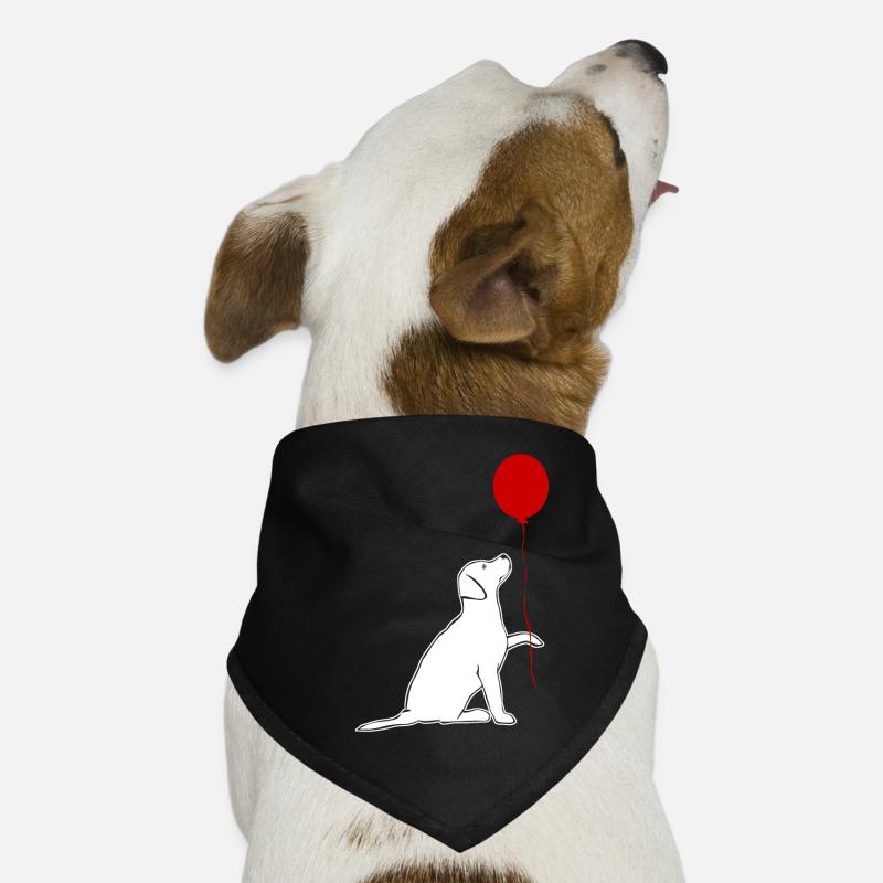 Labrador Retriever with Balloon Hunde-Bandana
