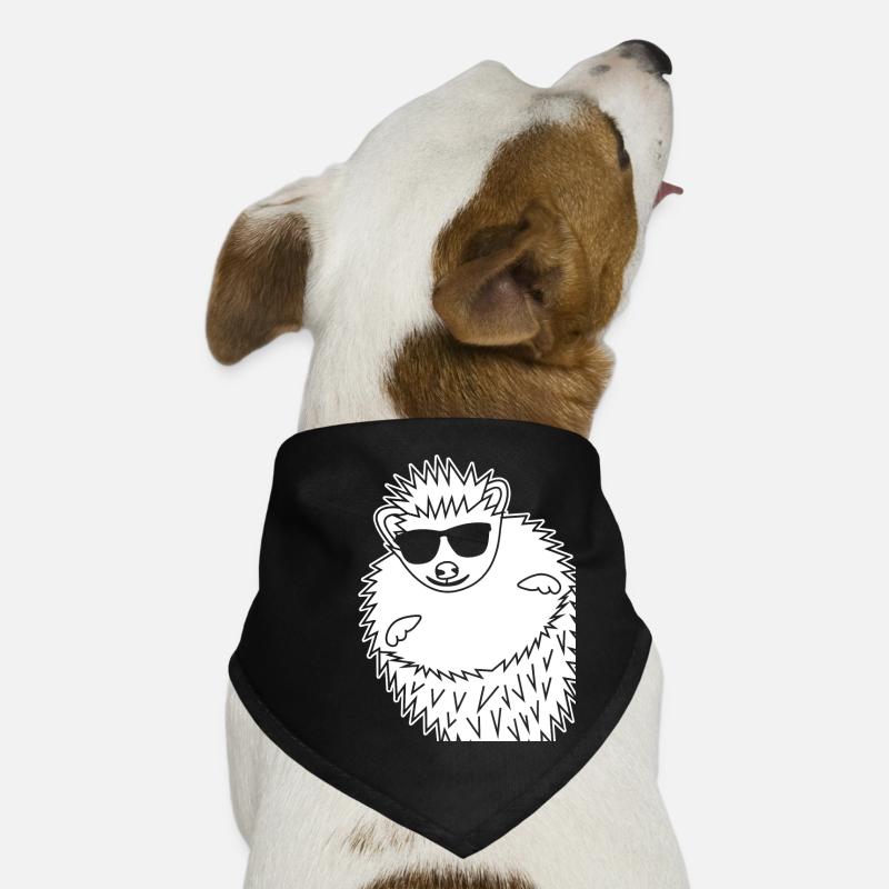 Hedgehog with Sunglasses Hedgehogs Hunde-Bandana