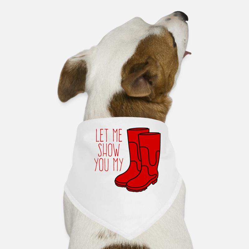 Red Boots Rubber Boots Dog Bandana