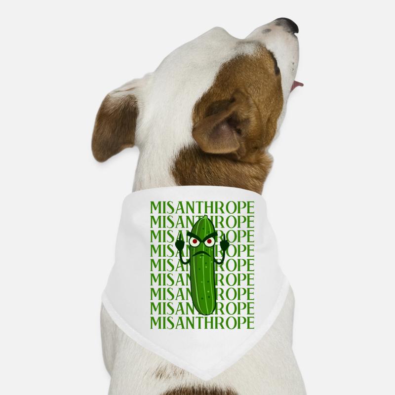 Misanthrop Grumpy Cucumber Dislike Hunde-Bandana