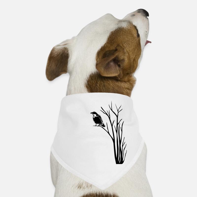 Raven Tree Ravens Crow Crows Hunde-Bandana